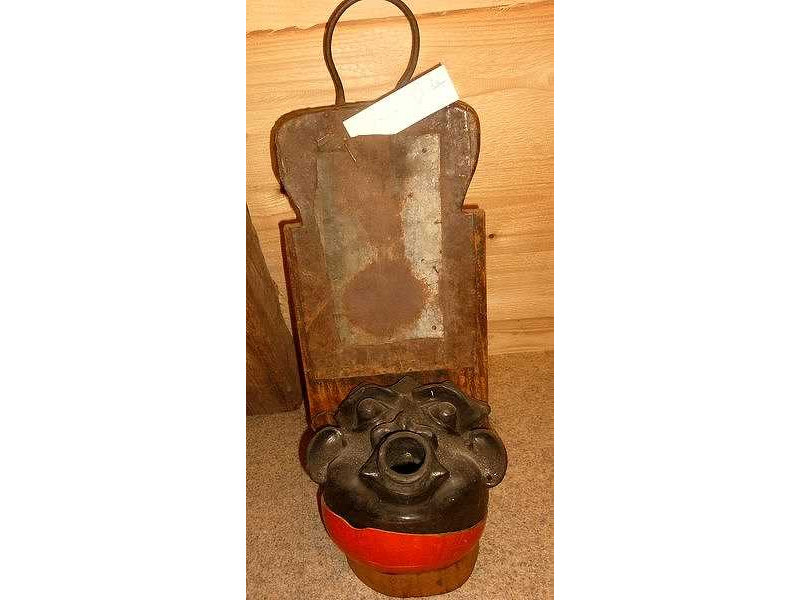 lamp wood-terracotta-human head-lombok-full